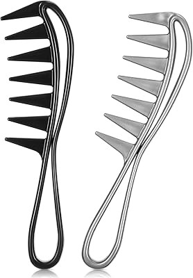 Set of 2 large -tooth shark comb for hair salon.. Need something fast? Order it now from DIAYTAR Nigeria.