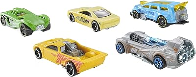 Hot Wheels pack of 5 toy cars with changing colors use hot and cold water to transform on a scale 1:64, from 3 years [Amazon exclusivity].. DIAYTAR NIGERIA connects your desires with reality through our affordable e-commerce platform and quick delivery.