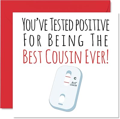 Fun birthday cards for cousin - Best cousin of all time - Cousin birthday card from parents, birthday gifts for cousin 145 mm x 145 mm Gift greeting cards for cousin.. Shop with confidence at DIAYTAR NIGERIA, enjoying competitive prices and delivery within 8 days.