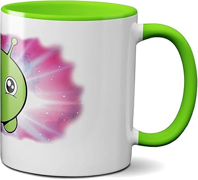 Luxury ceramic coffee cup inspired by the Mooncake Universe Space series for men/women (main cup).. DIAYTAR NIGERIA: Where shopping dreams come true with budget-friendly prices and nationwide shipping.