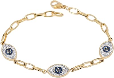 Moonstone Women Ladies De Classic Fashion Jewelry Triple Zircon Cubic Cubic Oeil Link Chain Bracelet Accessories.. Nigeria's favorite online shopping platform, DIAYTAR offers unbeatable prices and delivery within a week.