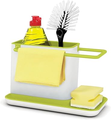 Kitchen sink organizer for cleaning sponge carrier, washable in the dishwasher - by Joseph Joseph - White 85021.. DIAYTAR NIGERIA delivers value, variety, and convenience with our nationwide 5-8 day shipping.