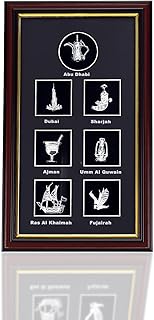 7 wooden souvenir pieces of the United Arab Emirates with a framework.. Skip the lines and shop online — DIAYTAR Nigeria delivers to your door in days.