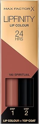 Lip lipstick finity of Max Factor, long duration in just two stages, color 180 spiritual, 2.3 ml format.. Discover unbeatable variety on DIAYTAR Nigeria — shop today, delivered this week.