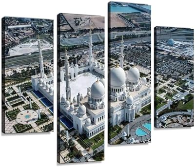 Wall art printed on canvas of the Sheikh Zayed mosque in.. DIAYTAR NIGERIA makes quality accessible with our diverse product range and dependable delivery service.