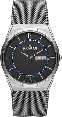 Watch with three Skagen Milbay needles with stainless steel mesh bracelet.. Discover the joy of online shopping with DIAYTAR NIGERIA's budget-friendly prices and reliable shipping.