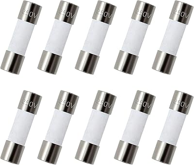 Zupayipa package of 10 F3al fuses with fast fusion 3A 3AMP 250V ceramic fuses 0.2 x 0.79 inch / 5 x 20 mm (f3a ceramic).. DIAYTAR NIGERIA: Where every shopping need is met with affordable prices and timely delivery.