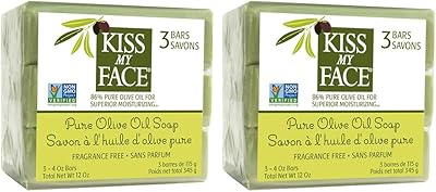 Soap with pure olive oil kiss my face 118 g, pack of 6,113 g.. DIAYTAR NIGERIA combines affordability with convenience, delivering your purchases within 5-8 days.