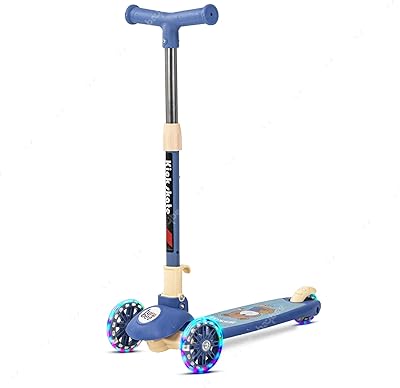 Fanbee Phoenix Fanbee skateboard scooter for children, 3 -wheel scooter with foldable handle and three adjustable heights, 3 LED flashing wheels, skateboard scooter for boys and girls from 3 to 6 years old (blue).. DIAYTAR NIGERIA combines extensive product options with budget-friendly prices, delivered in 5-8 days.