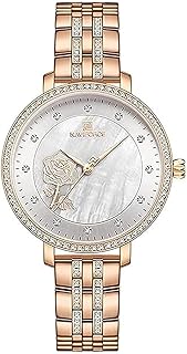 Women's stainless steel watch, model NF5017 RG/W, gold, gold color, bracelet.. DIAYTAR NIGERIA delivers more than purchases - we deliver affordable shopping solutions within the week.