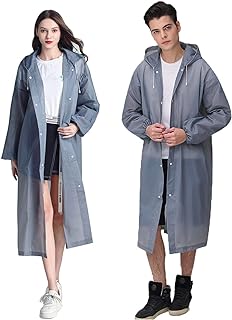 Reusable impermeable in plastic Eva Alykdon with hood and wide elastic sleeves for men and women (gray), gray.. DIAYTAR NIGERIA connects your desires with reality through our affordable e-commerce platform and quick delivery.