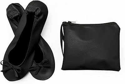 The White Shop Portable and foldable flat ballerinas for women with travel bag-black-xl.. Make every purchase count with DIAYTAR Nigeria — shop smart, shop fast.