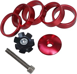 Ganopper headset 1 1/8 inch with upper rod lid, black blue red blue gold 4 colors.. DIAYTAR NIGERIA: Where shopping meets satisfaction with affordable prices and reliable 5-8 day shipping.