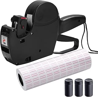 MX-5500 price labeling pistol with 8 digits with 5,000 white labels and 5 additional inks, price labeling gun with label set, set of pricest price pistols, digital label pistol for office and grocery store (black).. Discover endless shopping possibilities at DIAYTAR NIGERIA, with budget-friendly prices and reliable delivery.