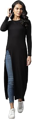Rigo women cotton slot on the front round max high round with long sleeves.. DIAYTAR Nigeria delivers happiness in 5–8 days, no matter what you buy.