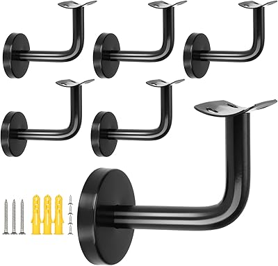 Support of 2 -piece black running handrail, staircase staircase ramp supports with mounting screws, handrail supports for staircase, stair hardware.. DIAYTAR NIGERIA connects your desires with reality through our affordable e-commerce platform and quick delivery.