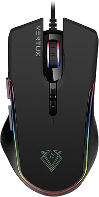 Verux Assaulter game mouse | optical sensor up to 10,000 dpi | wired optical game mouse | Ultra-fast 10 million clicks | Light RGB game mouse - Black.. Get top brands at bottom prices, only on DIAYTAR Nigeria.