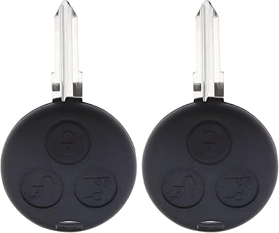 Replacement cover for remote control key compatible with Smart Fortwo 450, 3 -button protective cover for Hu100 Blade car accessories, black.. No hassle, just shopping — DIAYTAR Nigeria delivers in under 8 days.