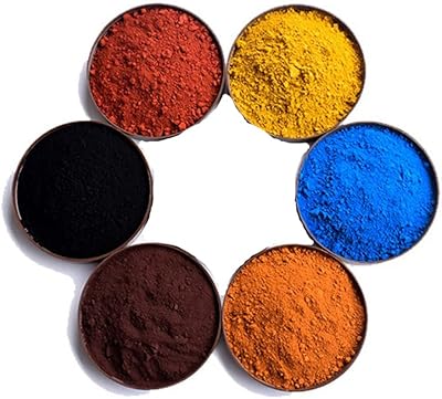 Iomide cosmetic quality iron oxide powder, 6 package, concrete dye, mortar, black oxide, brown orange blue red orange yellow, 25 g of each color, 02.. Join the movement — fast, affordable shopping only at DIAYTAR Nigeria.
