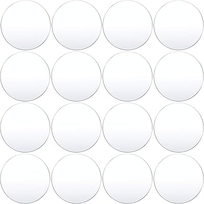 16 pieces of transparent acrylic leaf 0.08 "thick, transparent round acrylic plastic disc, transparent round acrylic sheets for photo framing, painting and crafts (10.16 cm).. You deserve better shopping — choose DIAYTAR Nigeria today.