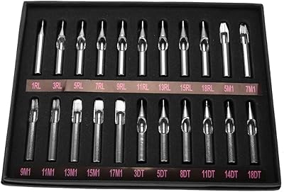 Tattoo nozzle tips, 22 parts/set of stainless steel needles, airbrush gun tube, matching sterile box 1 3 5 7 9 11 13 RL M1 DT.. DIAYTAR NIGERIA: Nigeria's answer to affordable online shopping with reliable 5-8 day delivery guarantee.