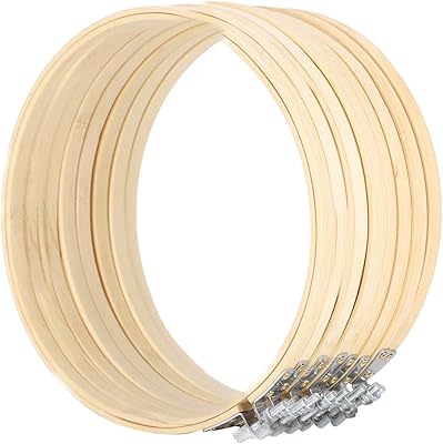 Round sewing frame, bamboo embroidery hoops with easy assembly for manual seam works (8 to 20 cm, blue).. DIAYTAR NIGERIA delivers more than products - we deliver affordable shopping satisfaction nationwide.