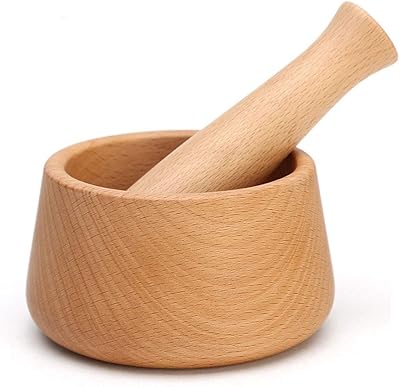 Mortar and manual wooden pestle, garlic crusher, spice crusher, grinding set, garlic chopper, herbs and spices, crusher, set of kitchen tools, mortar and pestle.. You choose it, we deliver it — DIAYTAR Nigeria makes shopping easy.