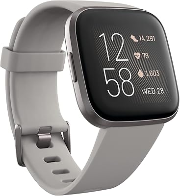 Fitbit Versa 2 intelligent watch (Near Field Communication) - Pierre - Gray aluminum box - FB507GYSR.. No hidden costs, no long delays — just DIAYTAR Nigeria convenience.