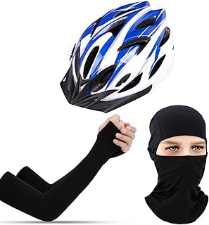 Cycling Helmet Handworthhing, Full Mask and Arm sleeve for men and women, outdoor sports, all-terrain, mountain and street bikes, Light UV protection.. DIAYTAR NIGERIA: Connecting Nigerians with affordable products delivered promptly nationwide.