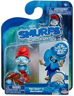 The lost village Papa Smurf Smurfs dolls in willow (pack of 2).. Experience shopping freedom with DIAYTAR NIGERIA's vast selection and dependable nationwide shipping.