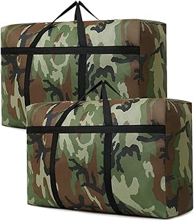 Homarket Large storage bag 157 L, pack of 2, waterproof, space-saving, organizer of storage closet for clothing, large travel bag for duvet and bed cover (camouflage).. Save more, wait less — DIAYTAR Nigeria delivers faster than ever.