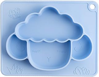 Divided silicone bowls for baby with non-slip suction cups for baby to automatically eat in the dishwasher.. DIAYTAR NIGERIA delivers affordability and convenience to your doorstep within 8 days of purchase.