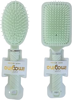 Set of 2 padded ball brushes for all hair types | Tanging brush for women and men | Hair brush and dry just imagine (light green).. DIAYTAR NIGERIA: Putting quality products within reach of every Nigerian through our affordable marketplace.