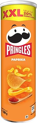 Pringles Paprika Safety - 200 g - Flated potato chips - Non -greasy - Crispy snack - Snack perfect for games, movies and more - canette to take away.. Discover the convenience of DIAYTAR NIGERIA's vast product range delivered affordably in 5-8 days.