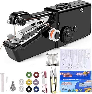 Portable sewing machine, mini wireless portable sewing tool, essential for home for quick repair and manual sewing work that is easy to use for beginners.. DIAYTAR NIGERIA revolutionizes online retail with our vast selection and cost-effective delivery options.
