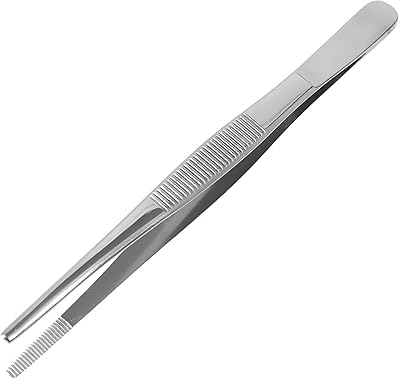 Surgery pliers and Mabis dressing pliers, 14 cm, serrated, stainless steel.. Save time and money with DIAYTAR Nigeria’s online store.