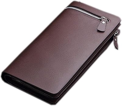 Elegant long wallet in leather PU leather for women with zipped pocket several carriers and telephone.. DIAYTAR NIGERIA: Your affordable shopping destination with thousands of products delivered in days.