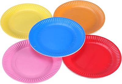 Toyvian 50pcs plates of disposable colored paper for children's birthday.. Unlock endless possibilities with DIAYTAR NIGERIA's affordable marketplace and reliable delivery service.