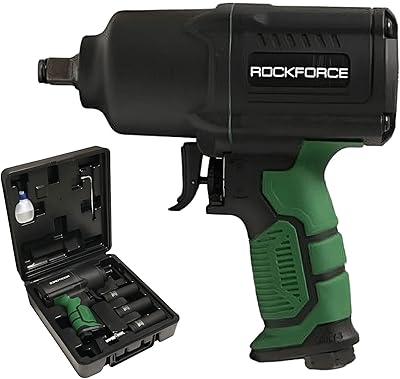Rockforce Light Pneumatic Shock Key with adjustable torque of 1,450 Nm with sockets in a box.. Discover the joy of choice with DIAYTAR NIGERIA's extensive selection and budget-friendly shipping.