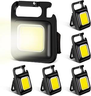 6 mini rechargeable and luminous cob key lamps, mini pocket lamp 500 lumens with foldable support, conjurer and magnetic base, 4 lighting modes, magnetic work lamp.. Get the deals you love and the delivery speed you need at DIAYTAR Nigeria.