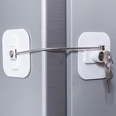Frégigerator lock, refrigerator locks, freezer lock with children's safety, locks to lock the fridge and cabinets (white lock on the refrigerator - a package).. Nigeria's most loved e-commerce platform delivers affordable shopping solutions to your doorstep.