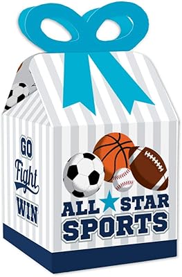 Big Dot of Happiness Go, Fight, Win - Sports - Square dragees boxes - Baby Shower or Birthday Party - Lot of 12.. Your complete shopping companion, DIAYTAR NIGERIA offers extensive selection delivered within the week.