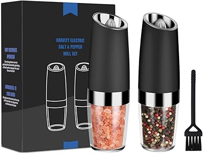 Set of salt mills and gravity pepper biotechnologies automatic mill with light.. Whether you're in Lagos, Abuja, or anywhere in between, DIAYTAR Nigeria ensures your online shopping experience is smooth, affordable, and fast.
