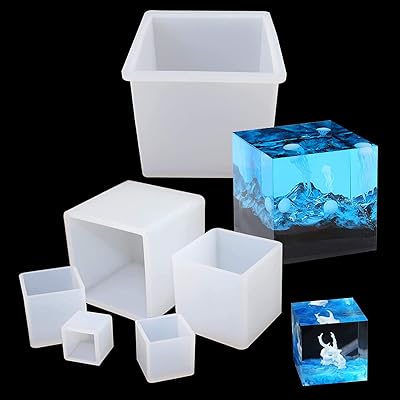 6 pieces of large molds in silicone resin square cubes epoxy epoxy molding with sizes.. DIAYTAR Nigeria: Discover more, spend less, and enjoy delivery within 5–8 days.