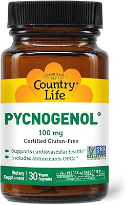 Country Life Country Vegetarian Capsules 100 mg Pycnogenol, 30 capsules.. Experience shopping freedom with DIAYTAR NIGERIA's vast selection and 5-8 day nationwide delivery service.