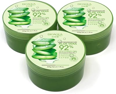 Organic Aqua 92% Aloe Vera Extract Hydrating and eliminating acne spots for long -lasting rejuvenating night cream for 3 x 220 grams 22.3 ounces liquid.. DIAYTAR NIGERIA brings the marketplace home to you with affordable prices and delivery in 5-8 days.