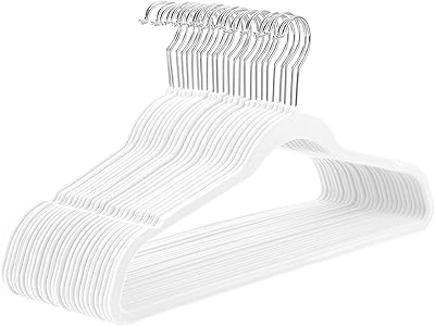 Non -slip velvet hangers - hangers for costumes (10 slim space package, 360 degree swivel hook, robust and durable hanger that can contain up to 10 lb for coats, jackets, pants and dressed clothes (white).. Nigeria's most loved e-commerce platform delivers affordable shopping solutions to your doorstep.