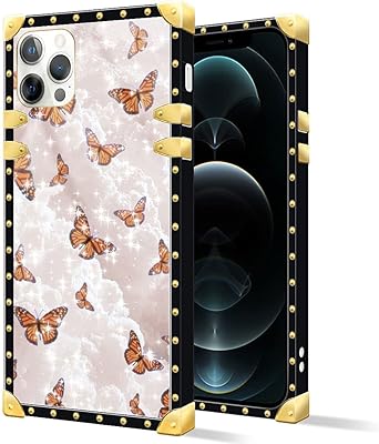 DAIZAG Compatible with iPhone 13 Square hull aesthetic butterfly for luxury trendy women and girls.. DIAYTAR NIGERIA: Your affordable shopping destination with thousands of products delivered in days.