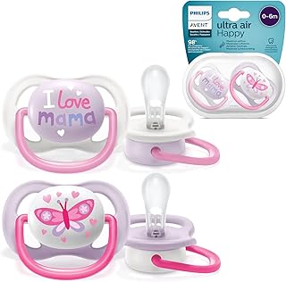 Philips Advent Orthodontic Labies 0-6 months, 2 rooms, with sterilization/transport bag, SCF080/02, pink and purple.. DIAYTAR NIGERIA: Where every shopping need is met with affordable prices and timely delivery.