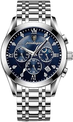 Men watch Multifunction quartz watch with leather bracelet chronograph waterproof sewer for men.. DIAYTAR NIGERIA: Where shopping is affordable, selection is vast, and delivery is always reliable.